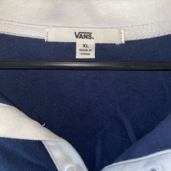 Vans NWT Pro Stitch Cropped Polo Long Sleeve Size XL - Picture 2 of 6